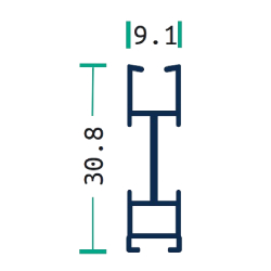 dimensions barre de lestage moustiquaire verticale